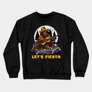 Bigfoot Cinco de Mayo Fiesta Mexican Party Crewneck Sweatshirt